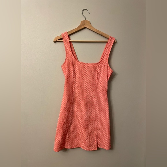 Urban Outfitters Dresses & Skirts - Pink dress with small, white flowers, Urban Outfitters, great condition, size M